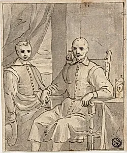 Portrait of a Seated Ecclesiastic and a Standing Boy