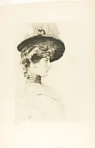 Portrait of a Woman Wearing a Hat (Madame Letellier)
