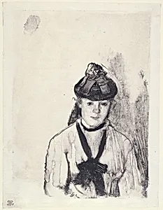 Portrait of Ellen Andrée by Hilaire Germain Edgar Degas