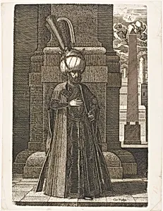 Portrait of Ismail, Ambassador of the Persian Shah Tahmasp I, Standing