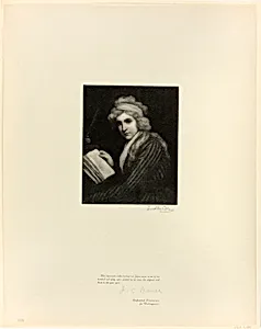 Portrait of Mary Wollstonecraft, from Old English Masters by Timothy Cole