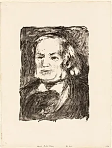 Portrait of Richard Wagner by Pierre-Auguste Renoir