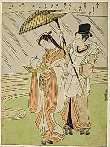 Praying for Rain Komachi (Amagoi Komachi) by Shiba Kokan