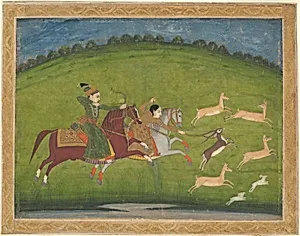 Prince and Princess Hunting Blackbuck by Unknown