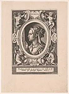 Prudentia, plate 4 from The Seven Virtues