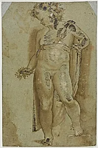 Putto Holding Flowers