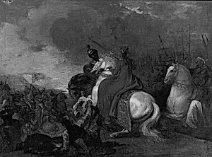 Queen Philippa at the Battle of Neville's Cross