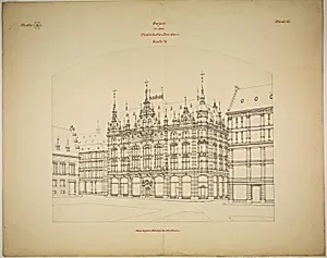 Rathskeller Neubau, Halle (Saale), Saxony-Anhalt, Germany, Perspective (unfinished)