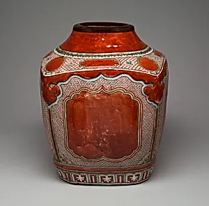 Rectangular Vessel with Truncated Neck by Unknown