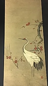 Red Plum Branch and a Crane