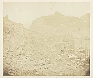 Remains of Old Genoese Castle above the Harbour of Balaklava by James Robertson