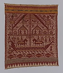 Ritual Cloth with Prancing Horses (Tampan)