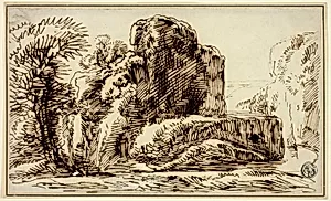 Rocks, Trees, and River