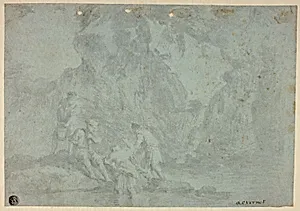 Rocky Landscape with Figures