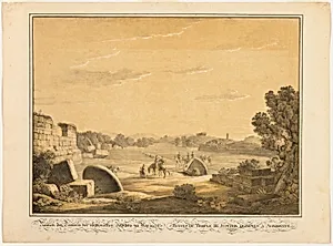 Ruins of the Temple of Jupiter at Agrigente by Friedrich von Gärtner