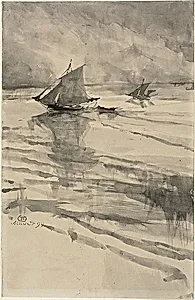 Sailboats by Henri de Toulouse-Lautrec