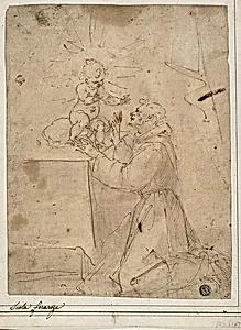 Saint Anthony of Padua Adoring the Christ Child