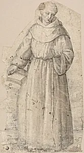 Saint Anthony of Padua (recto); Standing Monk (verso)