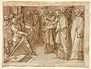 Saint Charles Borromeo Supervising the Opening of a Crypt