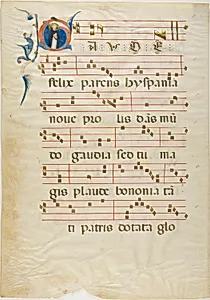 Saint Dominic in a Historiated Initial "G" from an Antiphonary