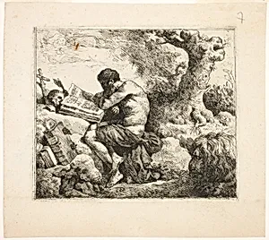 Saint Jerome by Jean-Jacques Lagrenée
