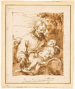 Saint Joseph and the Sleeping Christ Child