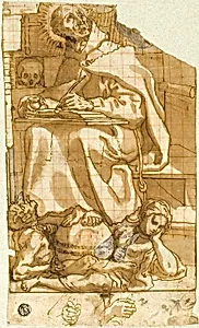 Saint Romuald or Saint Augustine in His Study