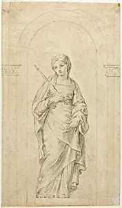 Saint Standing in a Niche