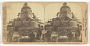 Sampson's Fleet. U.S. Battleship "Oregon", Forward Deck