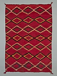 Sarape with Serrated Diamond Pattern