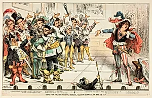 Scene from the New National Operetta, from Puck