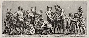 Scene of Grape Harvest by Unknown