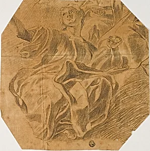 Seated Allegorical Female Figure