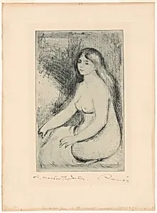 Seated Bather by Pierre-Auguste Renoir