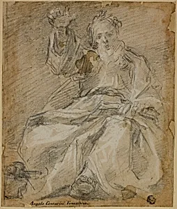 Seated Bearded Figure (Prophet?)