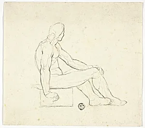 Seated Male Nude