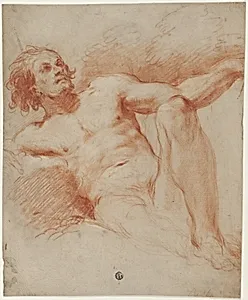 Seated Male Nude