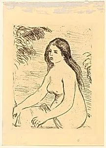 Seated Nude Woman by Pierre-Auguste Renoir