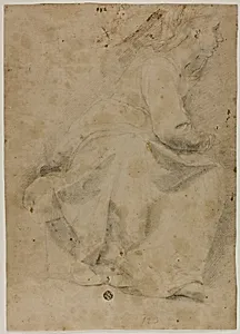 Seated Woman in Profile to Right