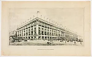 Selfridge & Co. Department Store, London, England, Perspective Rendering