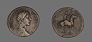 Sestertius (Coin) Portraying Emperor Commodus by Ancient Roman