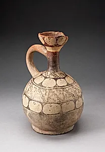 Single-Handled Jar with Geometric Motifs by Moche