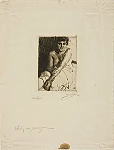 Sitting Model by Anders Zorn