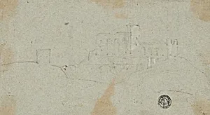 Sketch of Fortress on Hill