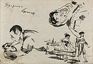Sketches from “The Gypsies,” “The Spanish Ballet,” and “Lola de Valence” for “L’Autographe au Salon de 1865” by Édouard Manet