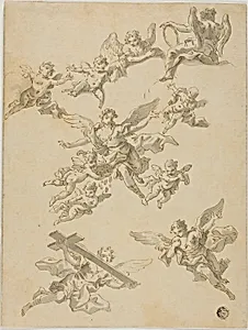Sketches of Angels and Putti