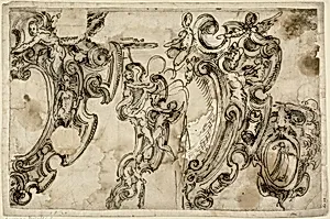 Sketches of Decorative Motifs (recto); Sketch of Decorative Motif (verso)