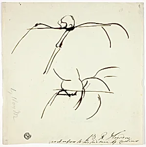 Sketches Related to Painting of Marcus Curtis