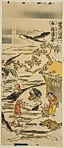 Spring: Soaking Rice Grains (Haru: tanehitashi no zu), No. 1 from the series "The Four Seasons of Farmers (Shiki no hyakusho)"