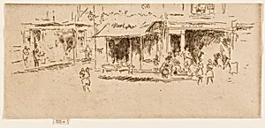 St James's Place, Houndsditch by James McNeill Whistler